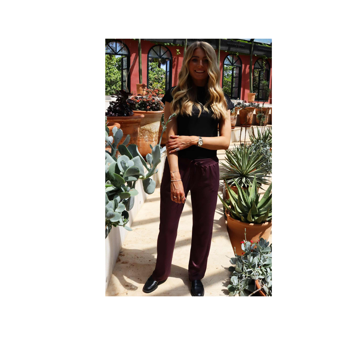 Alma buxur wide Bordeaux