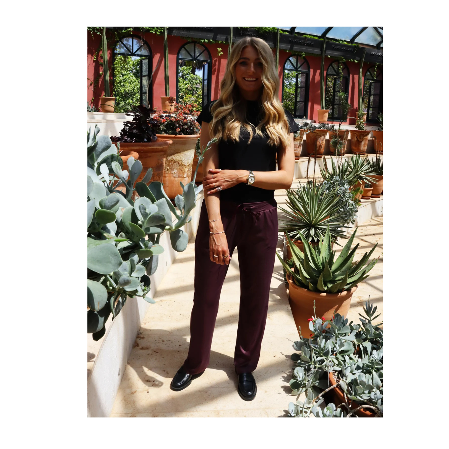 Alma buxur wide Bordeaux