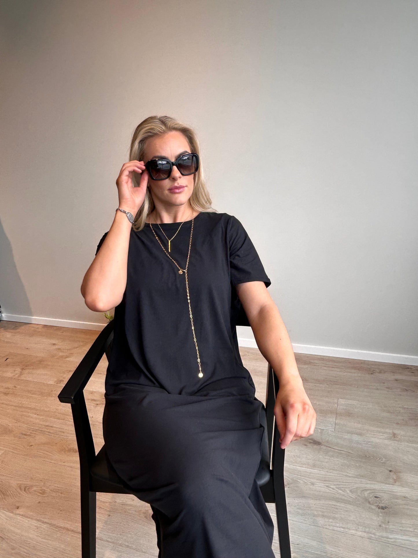 Alma kjóll t-shirt svartur