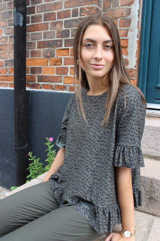 Alma Frill bolur olive blurr