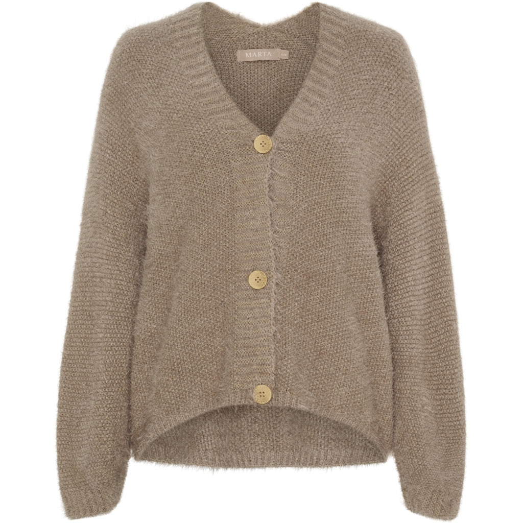 Marta peysa með tölum Taup