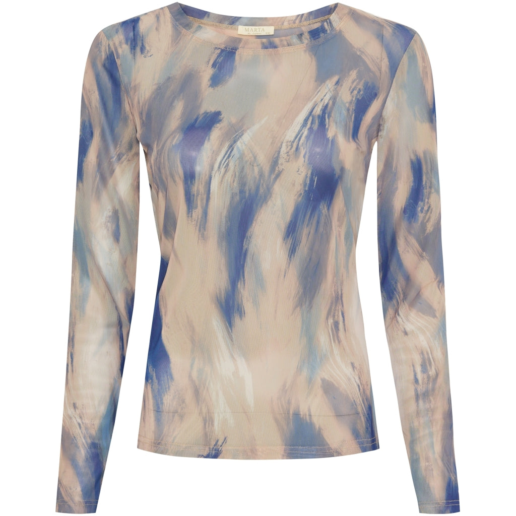 Nina Mesh bolur Taup & Blue