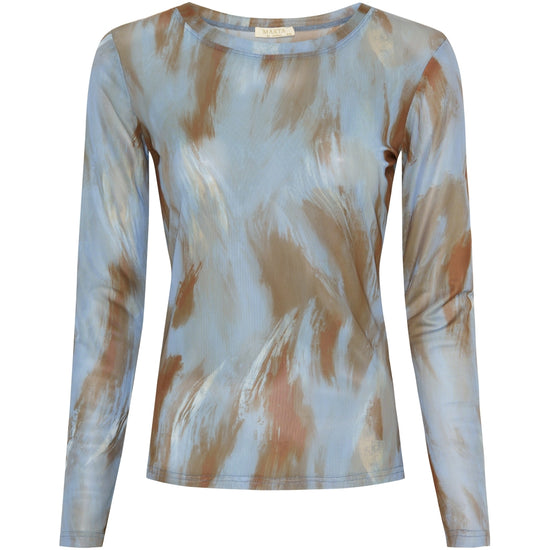 Nina Mesh bolur Light blue and brown