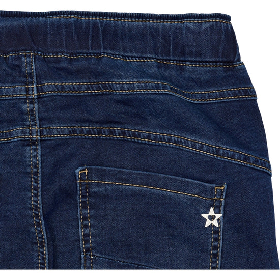 Marta dökkar gallabuxur m. reim