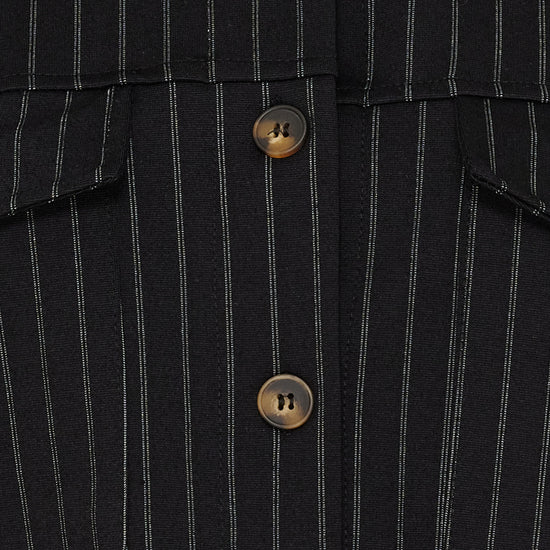 MARTA  jakki Svartur ( Teinóttur)