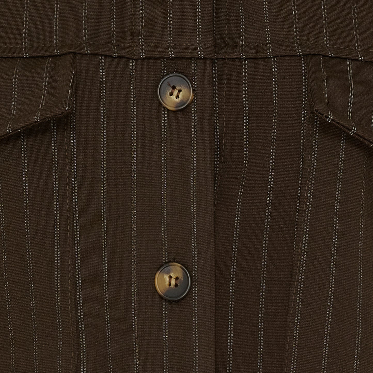 MARTA Jakki brúnn (Teinóttur)