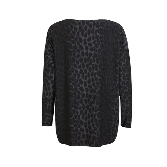 Alma LS top Dark grey leo
