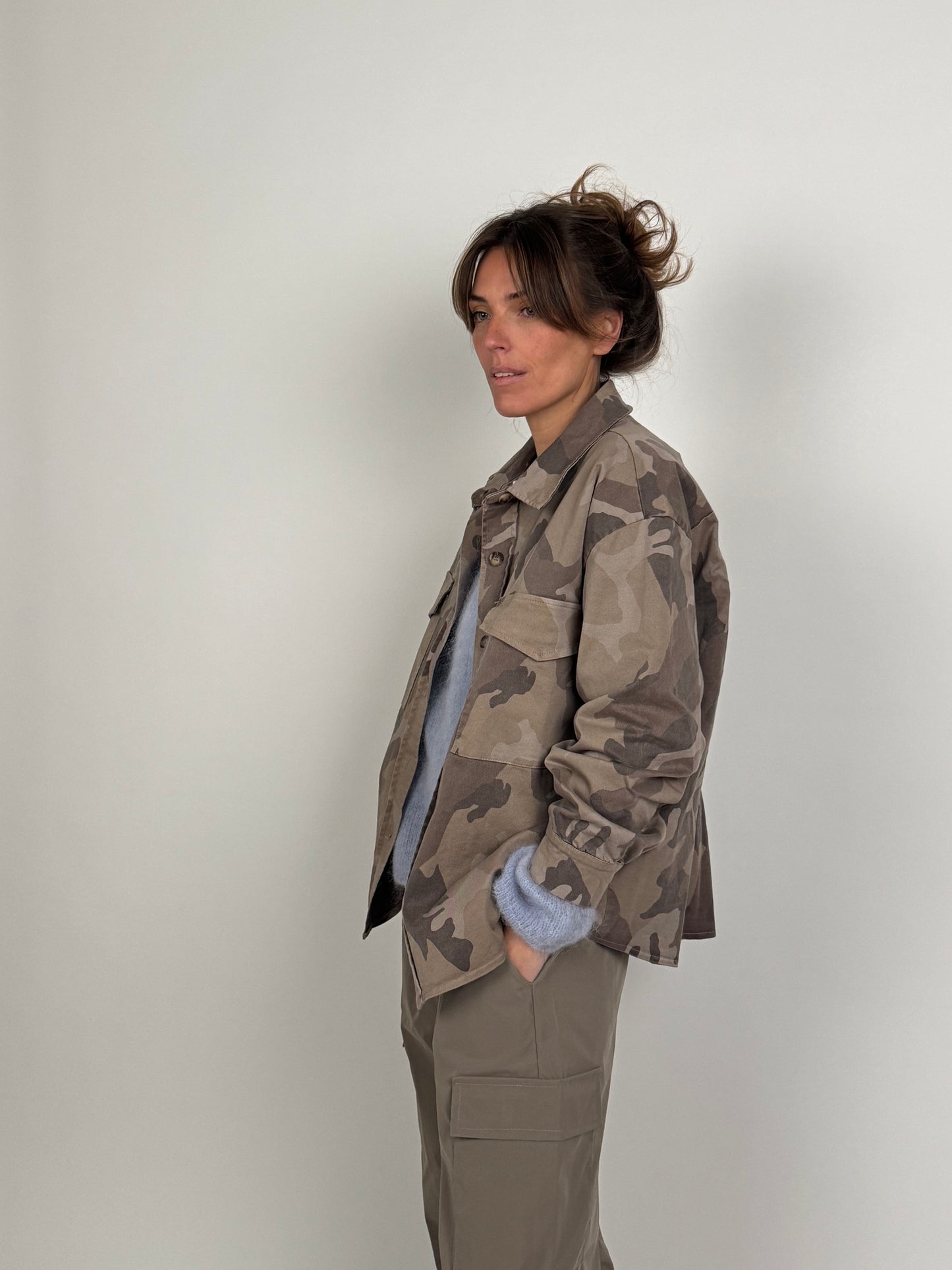 MARTA skyrtu jakki Camo sand litir