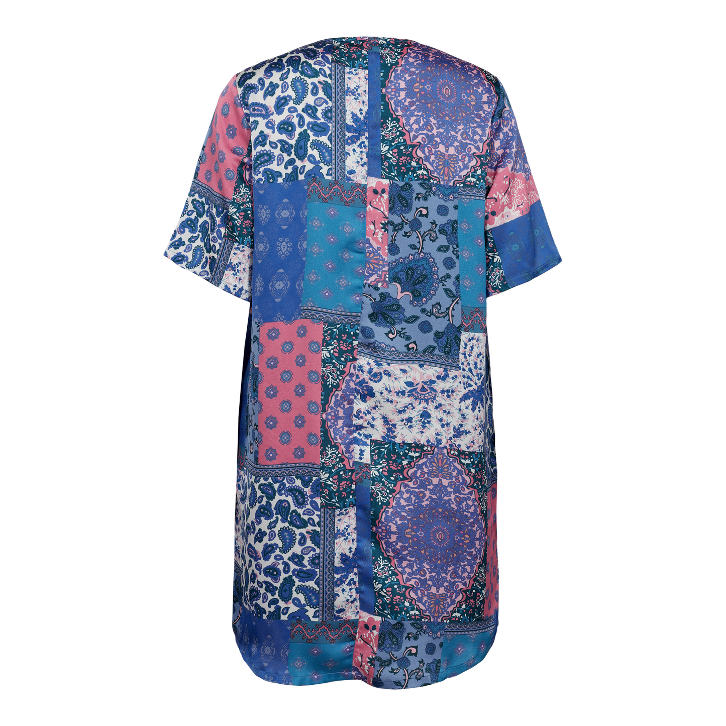 Load image into Gallery viewer, Patty tunic blue patchwork
