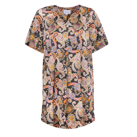Load image into Gallery viewer, Puk tunic black paisley
