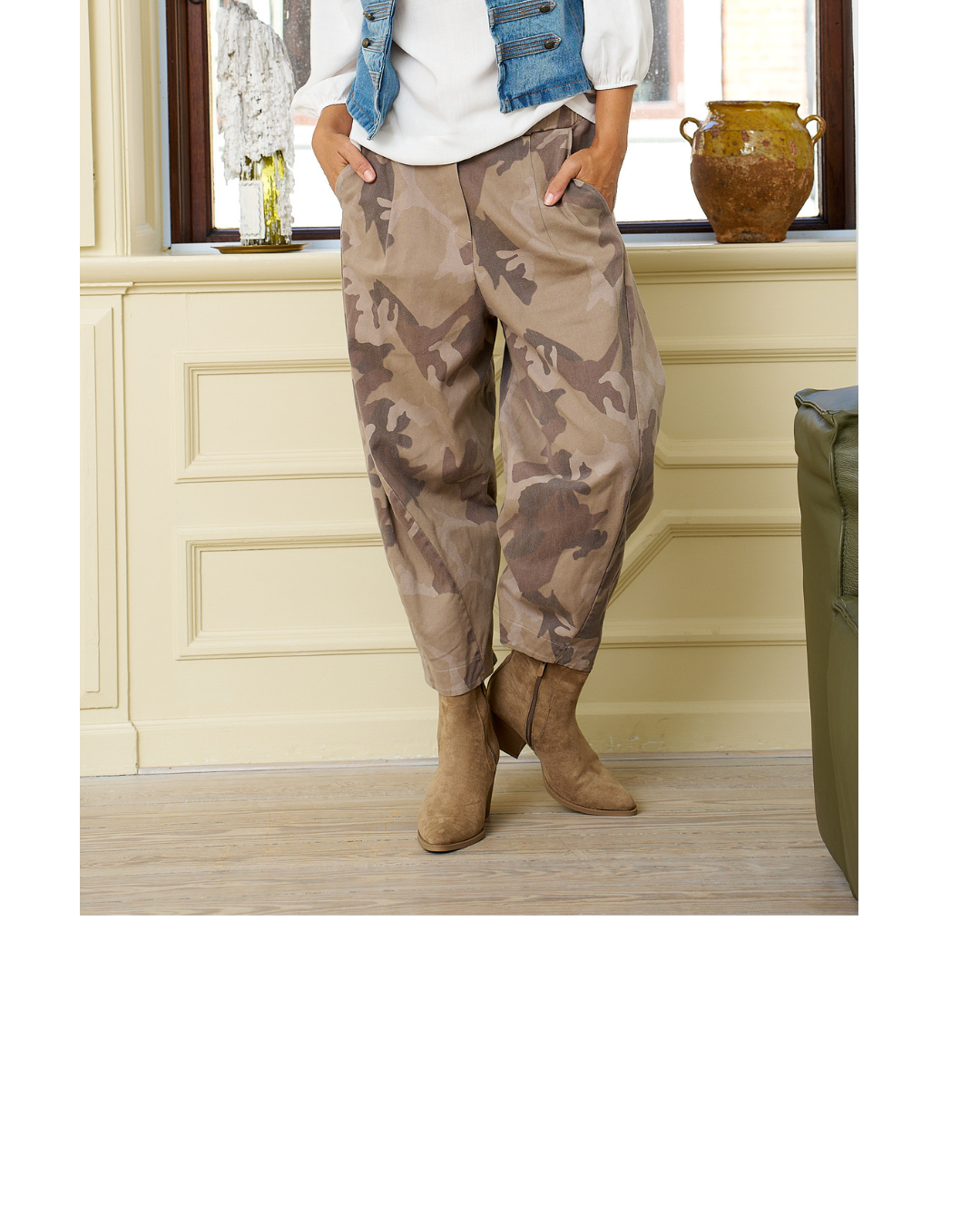 Marta MDCBeril buxur camo  cargo sand