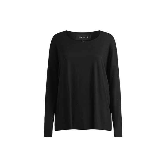 Alma LS top Svartur Simile steinum