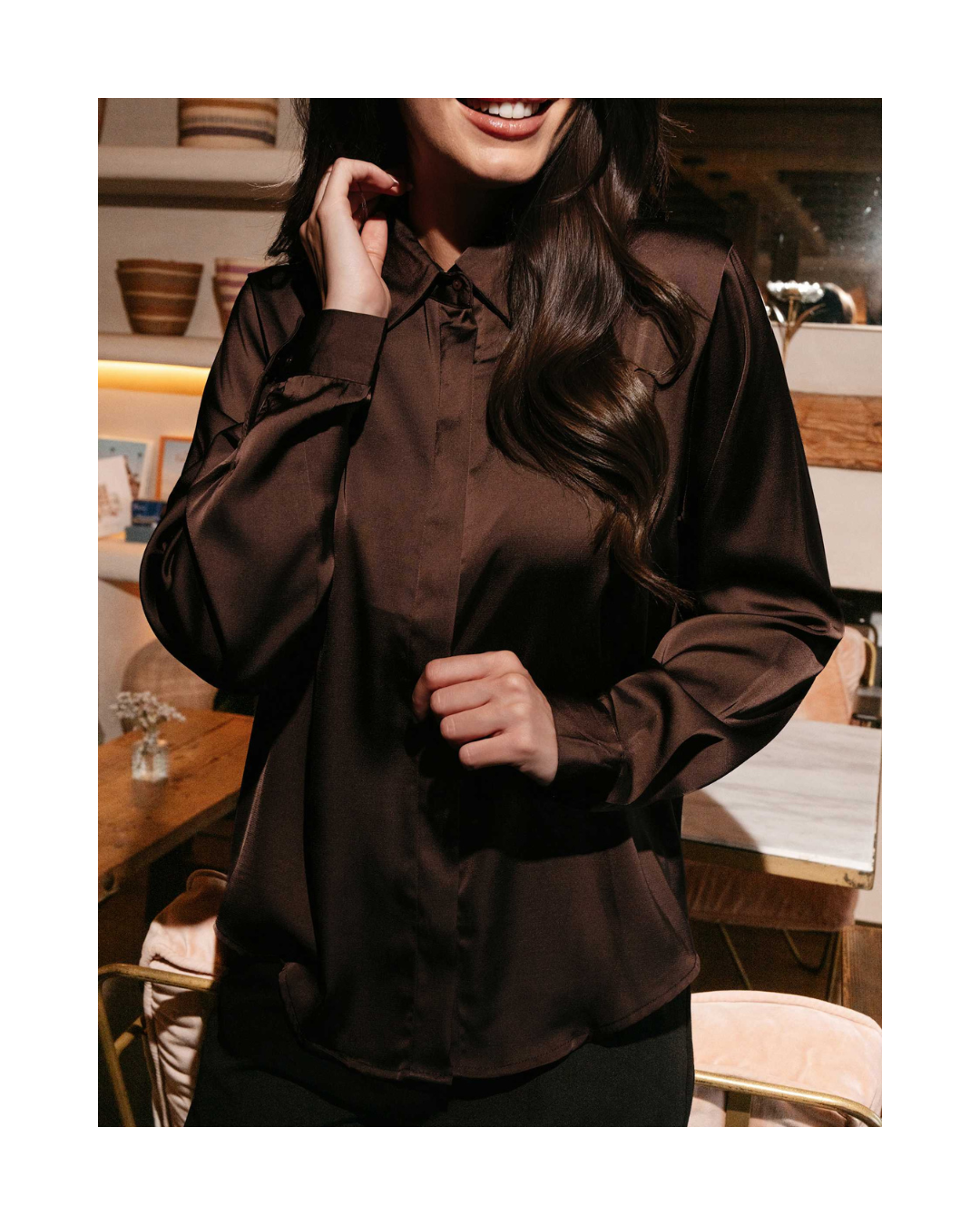 Bosso LS skyrta Dark brown