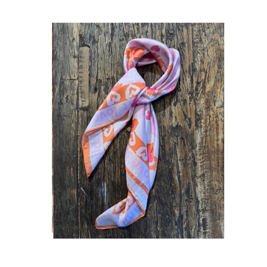 Klútur ljósbleikur og bleik-orange