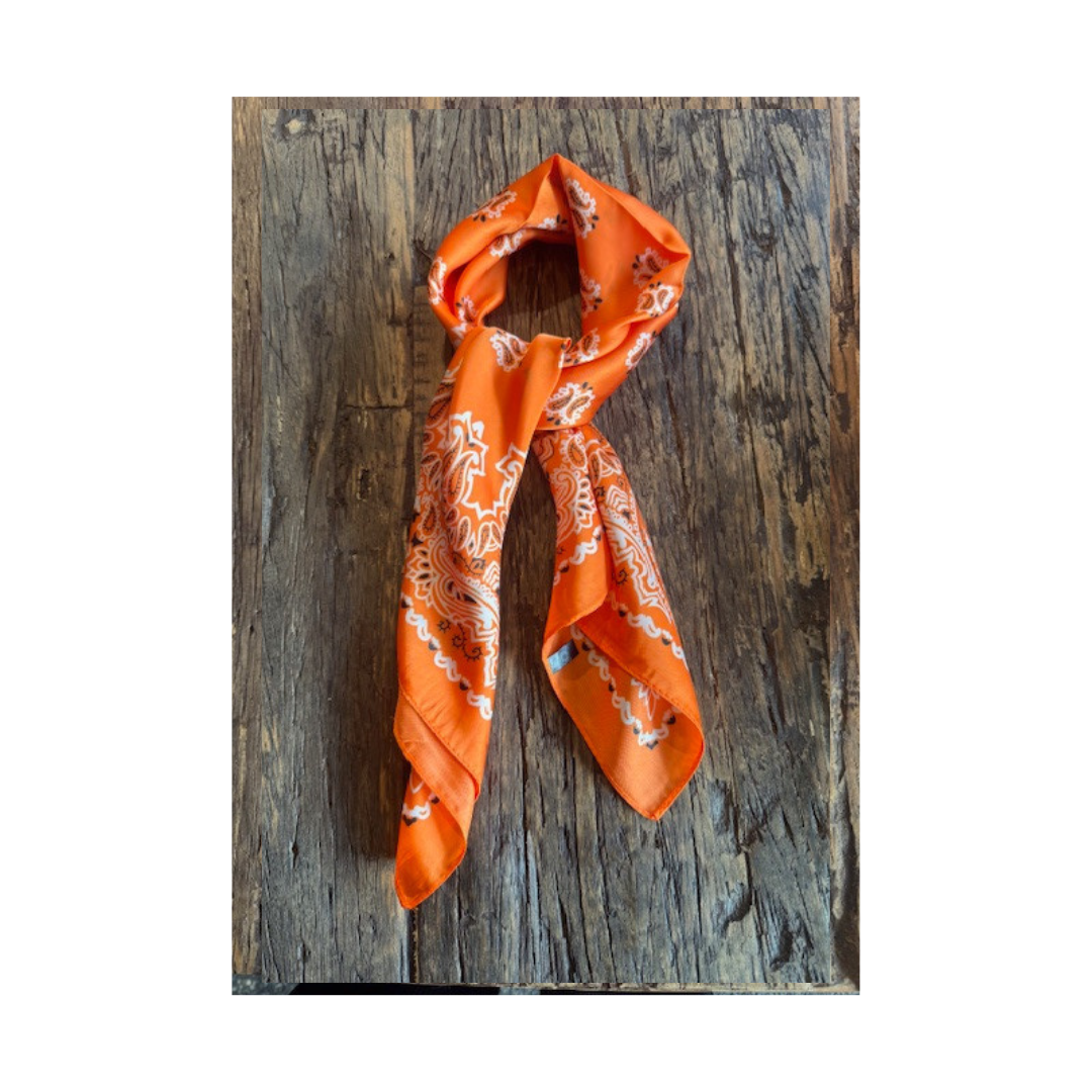 Klútur Orange og hvítur