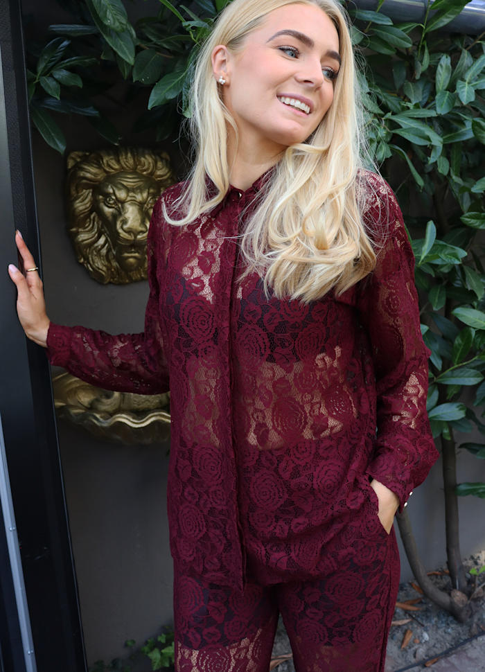Lacy LS Skyrta Bordeaux