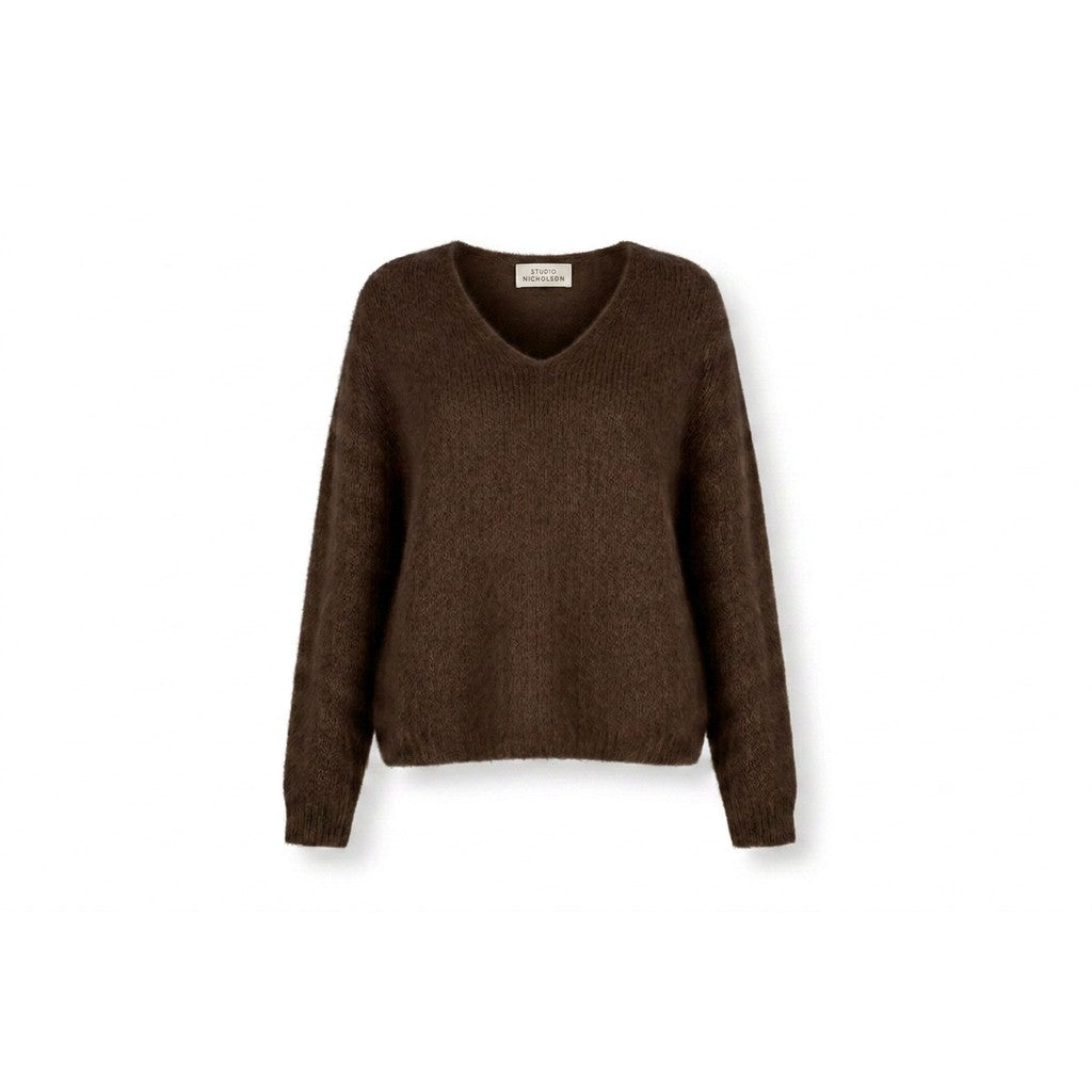 Mona Peysa Mohair Brown