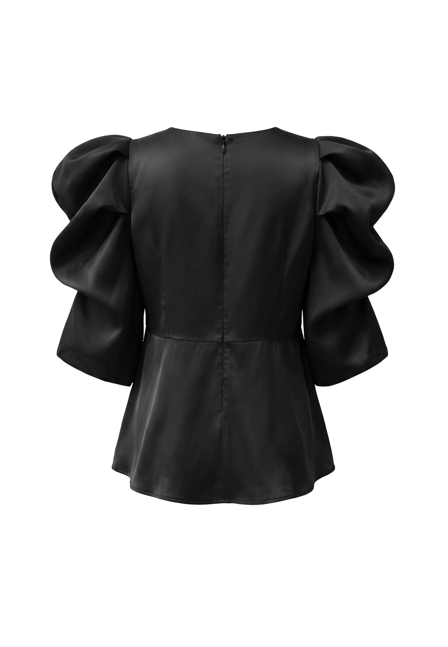 Winnie Peplum blouse  Svört