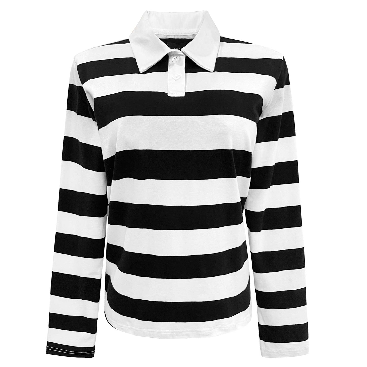 Polo LS T-shirt svart og Hvítt