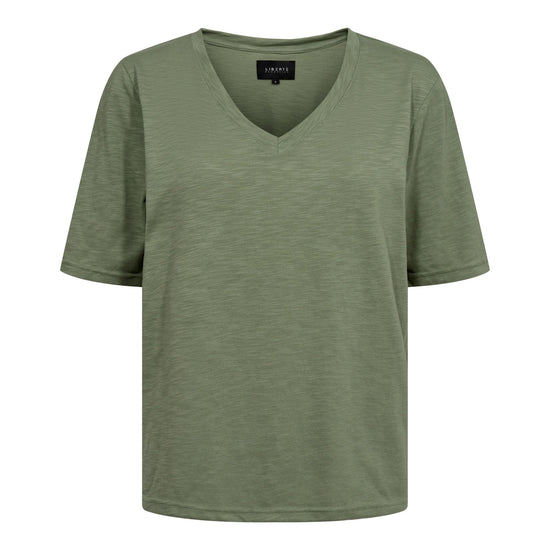 Ulla V-neck bolur  dusty  light army