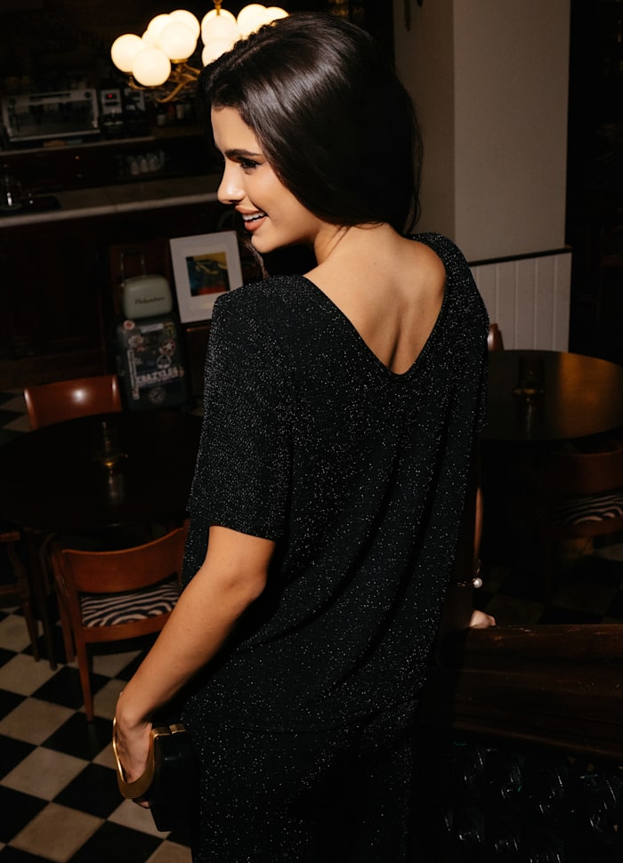 Katty SS bolur Lurex svartur