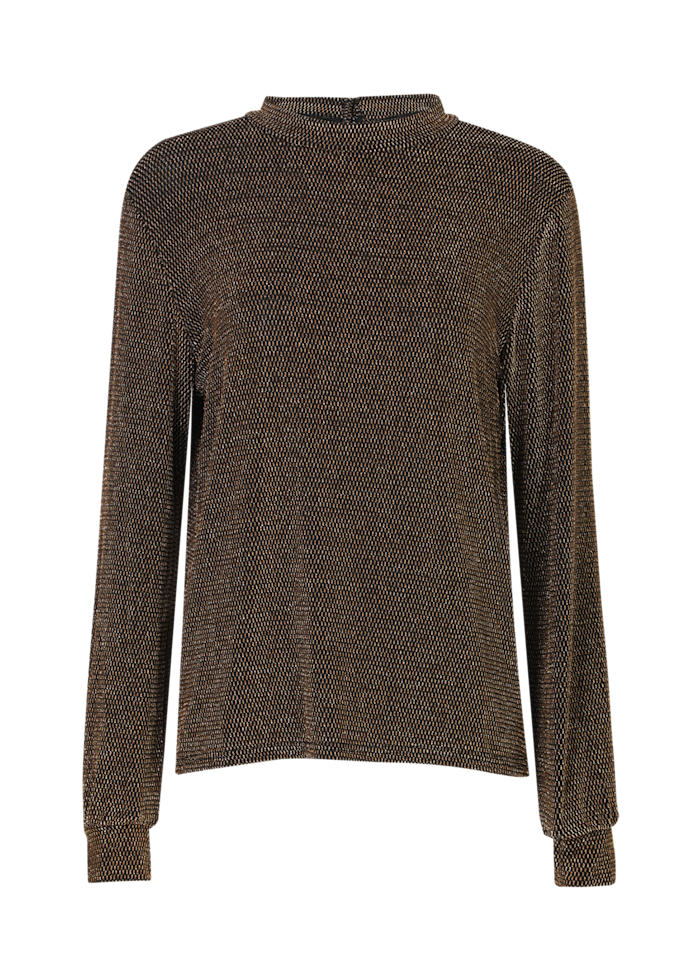 Katty LS bolur Lurex svartur/gold