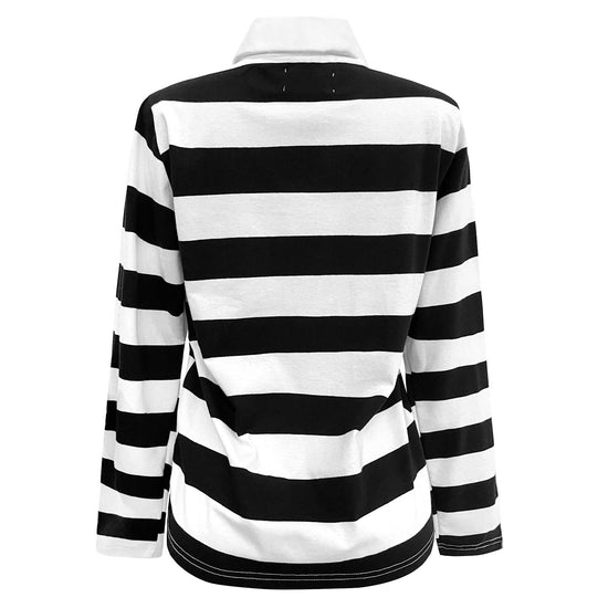 Polo LS T-shirt svart og Hvítt