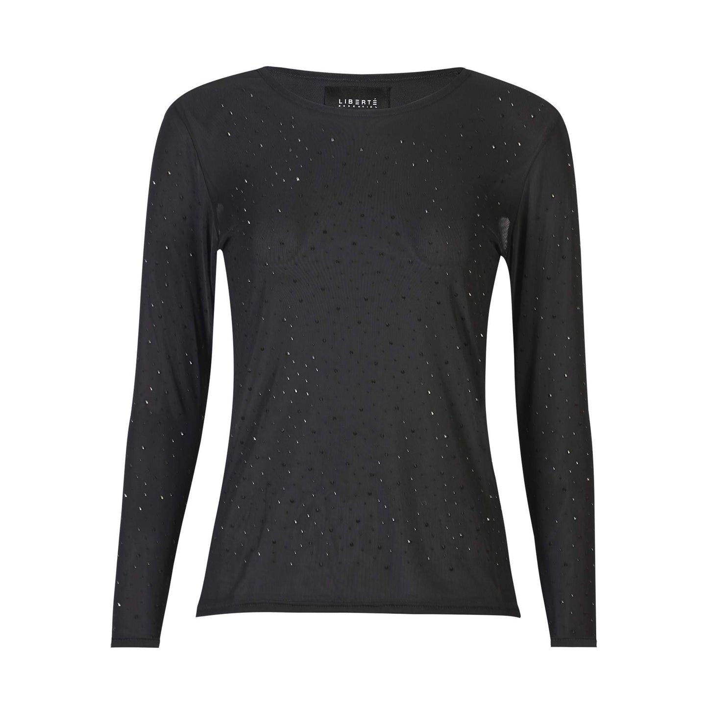 Mesh Svartur Diamond Dot.