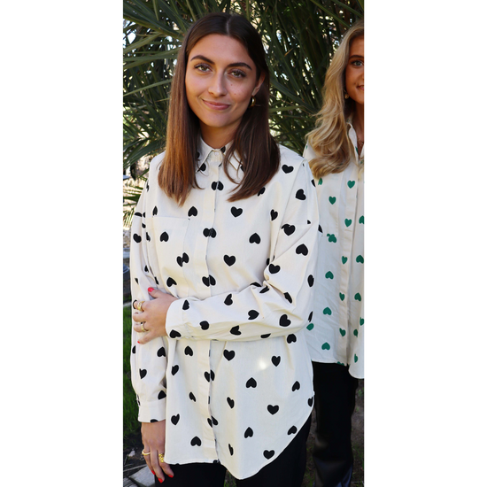 Sara skyrta black heart