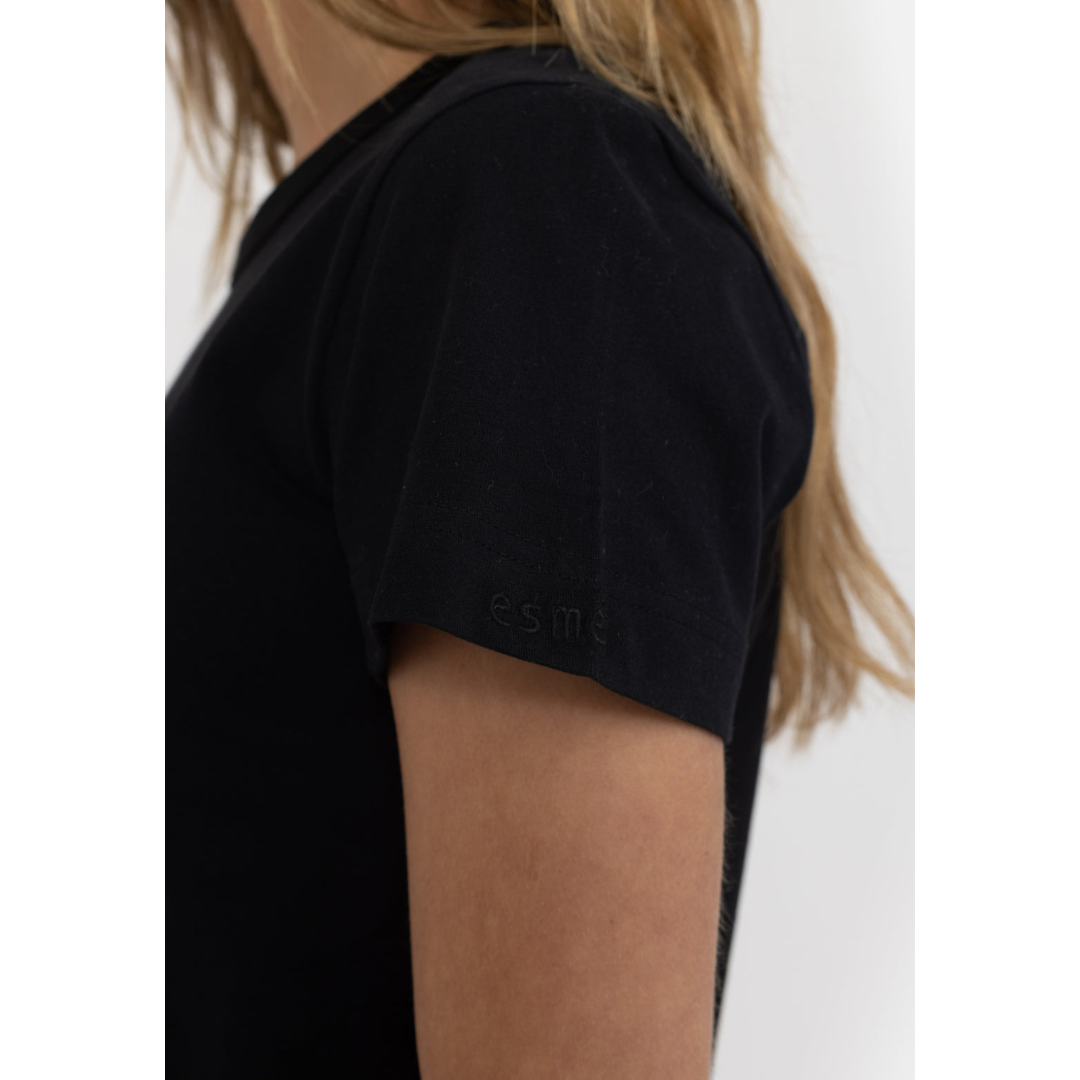 Load image into Gallery viewer, Esme T-shirt bolur svartur

