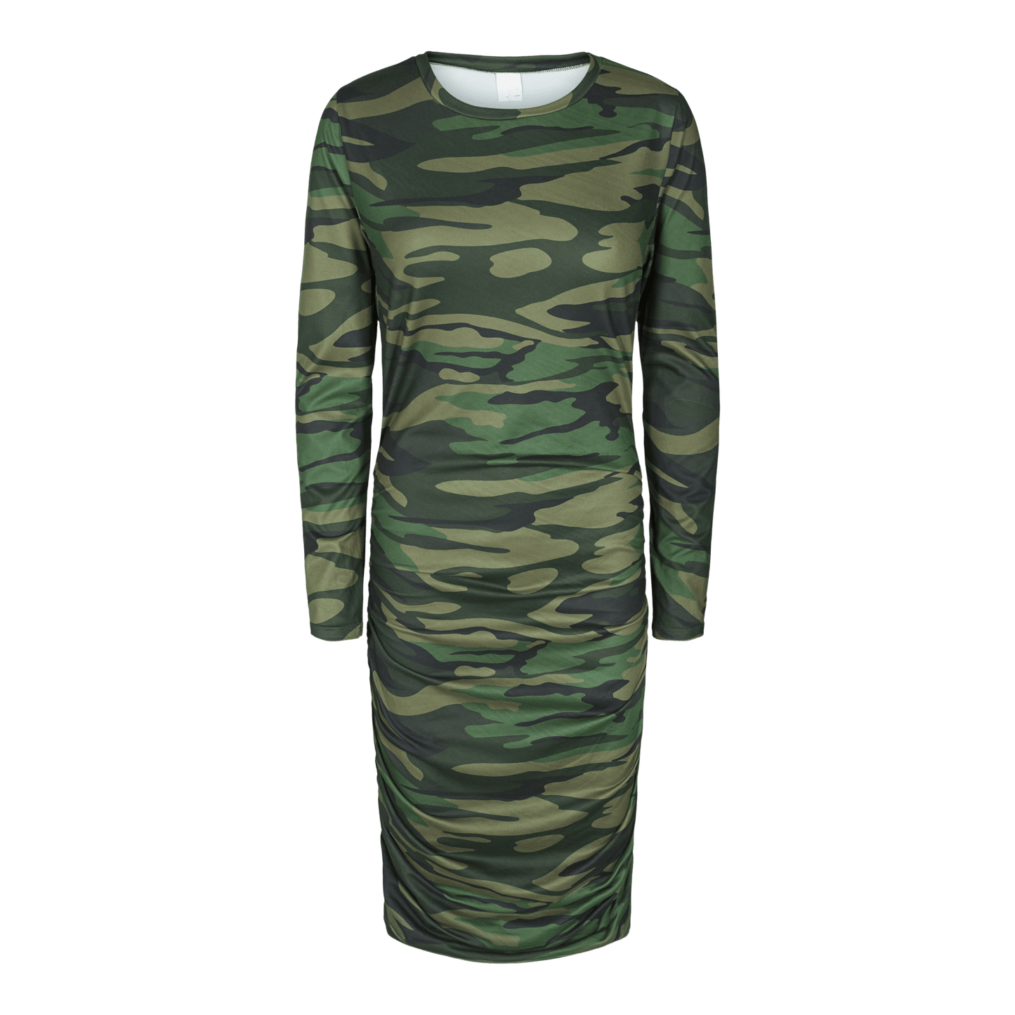 Alma kjóll army long dress