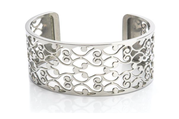 Load image into Gallery viewer, Bangle Stainless Steel - Filigree 35mm
