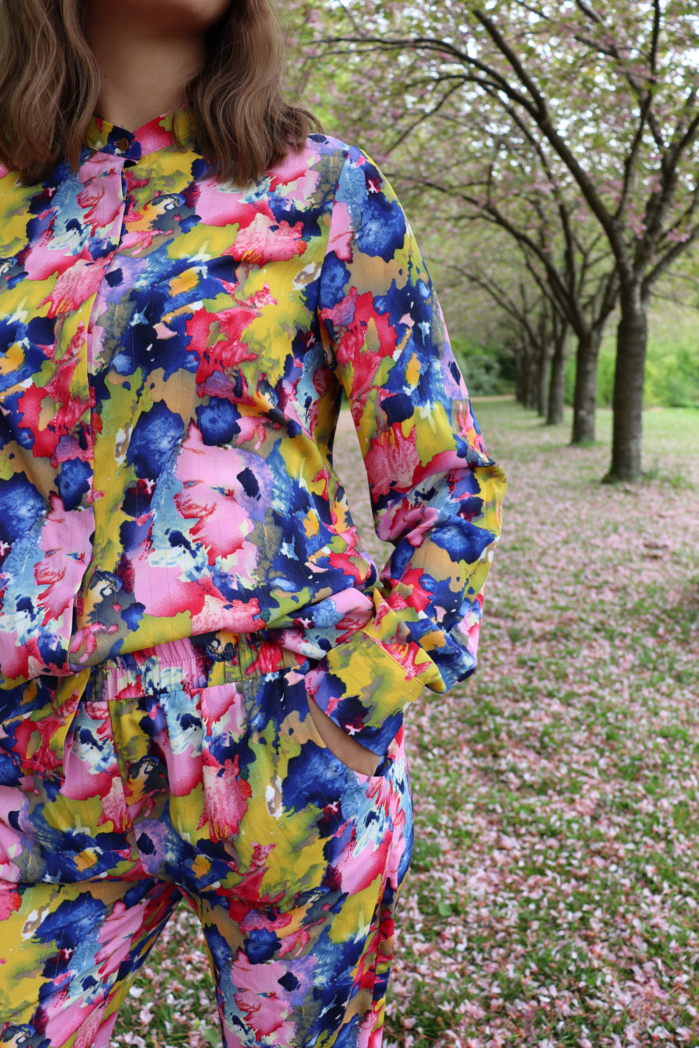 Maggie skyrta pink blue